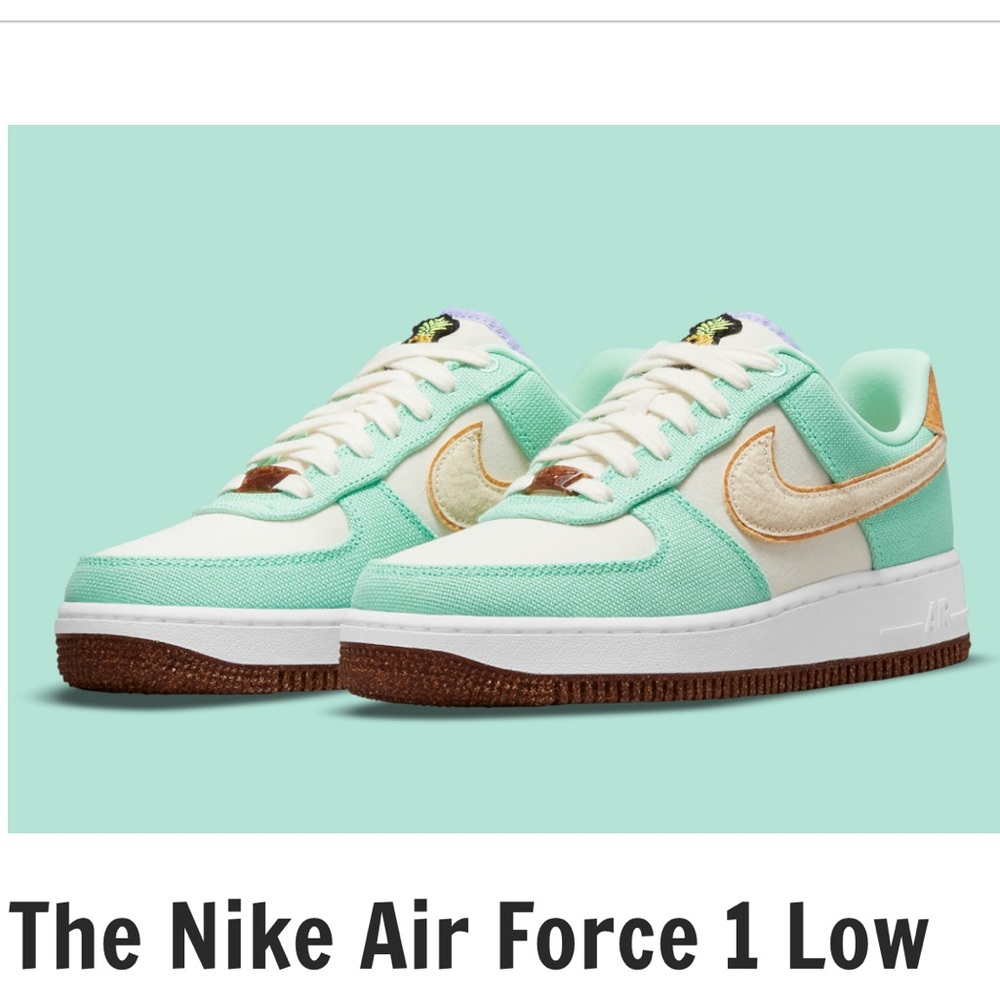 Nike Air Force 1 Low Mint Green Cream Brown
